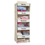 Hippo Tails Days of the Week Closet Organizer